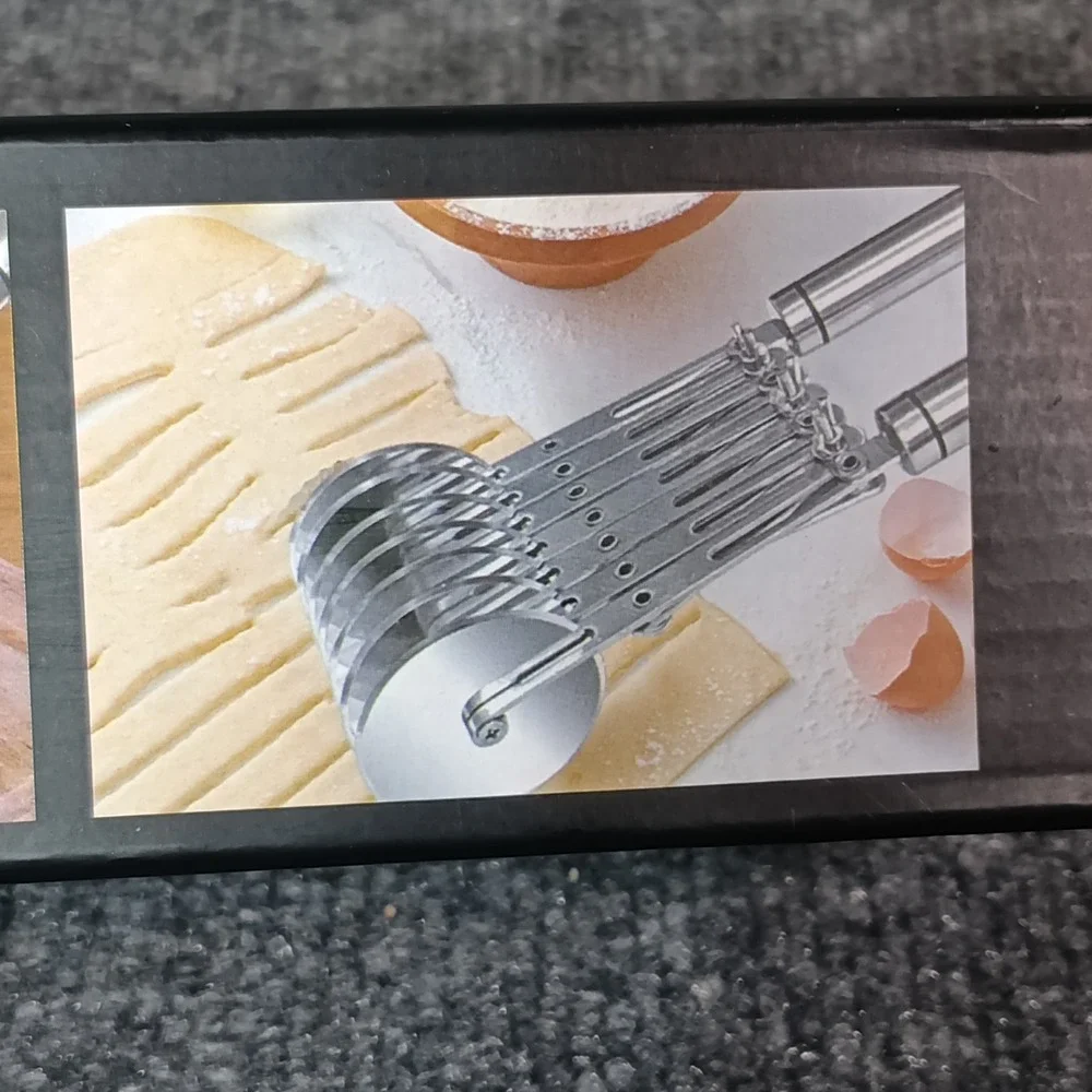 5 Wheel Pastry Cutter Stainless Steel Adjustable Dough Cutter Pizza Slicer